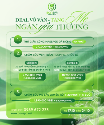 ƯU ĐÃI 20/10: DEAL VÔ VÀN TẶNG MẸ NGÀN YÊU THƯƠNG