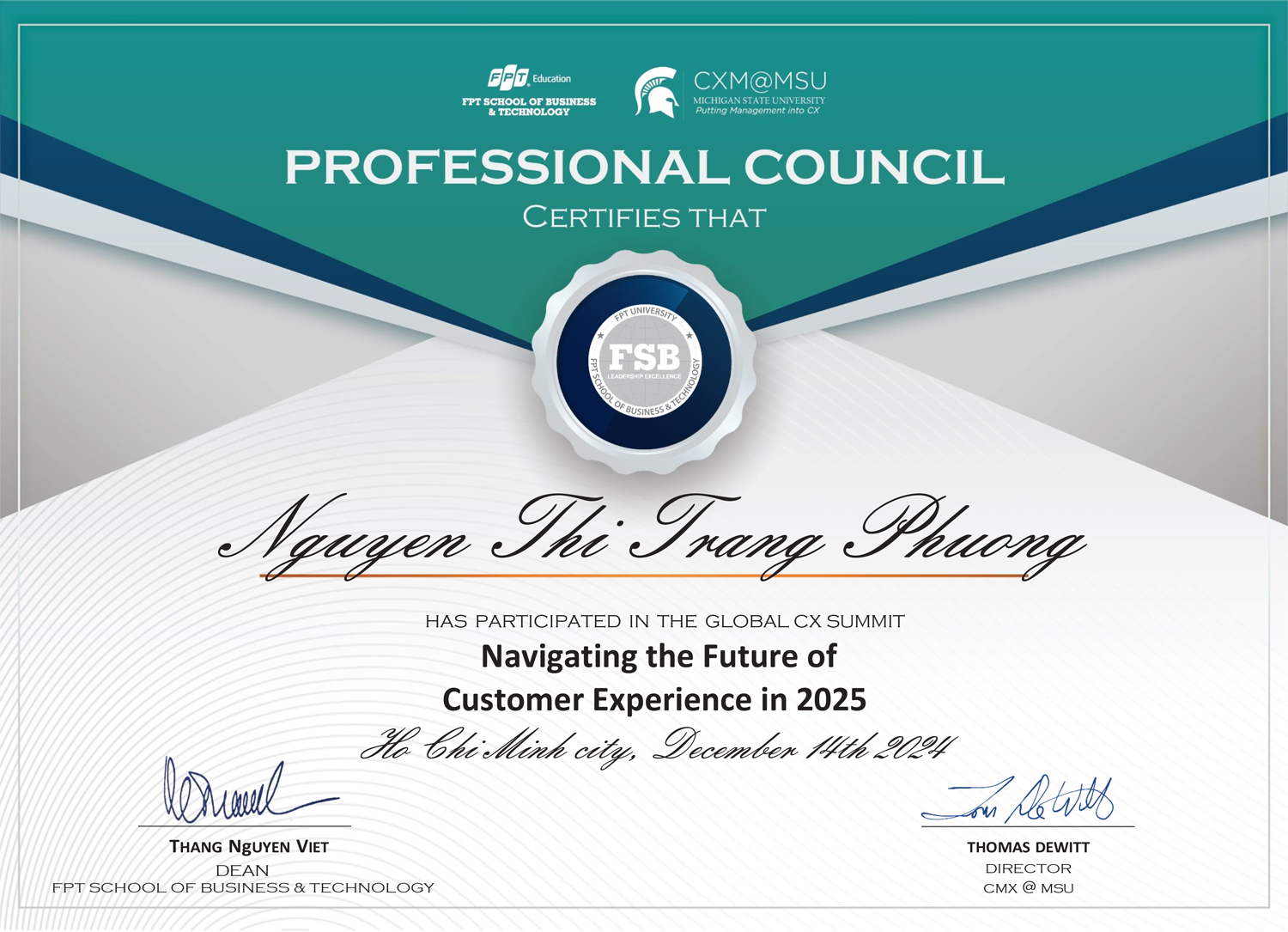 Chứng Chỉ Boss Phương